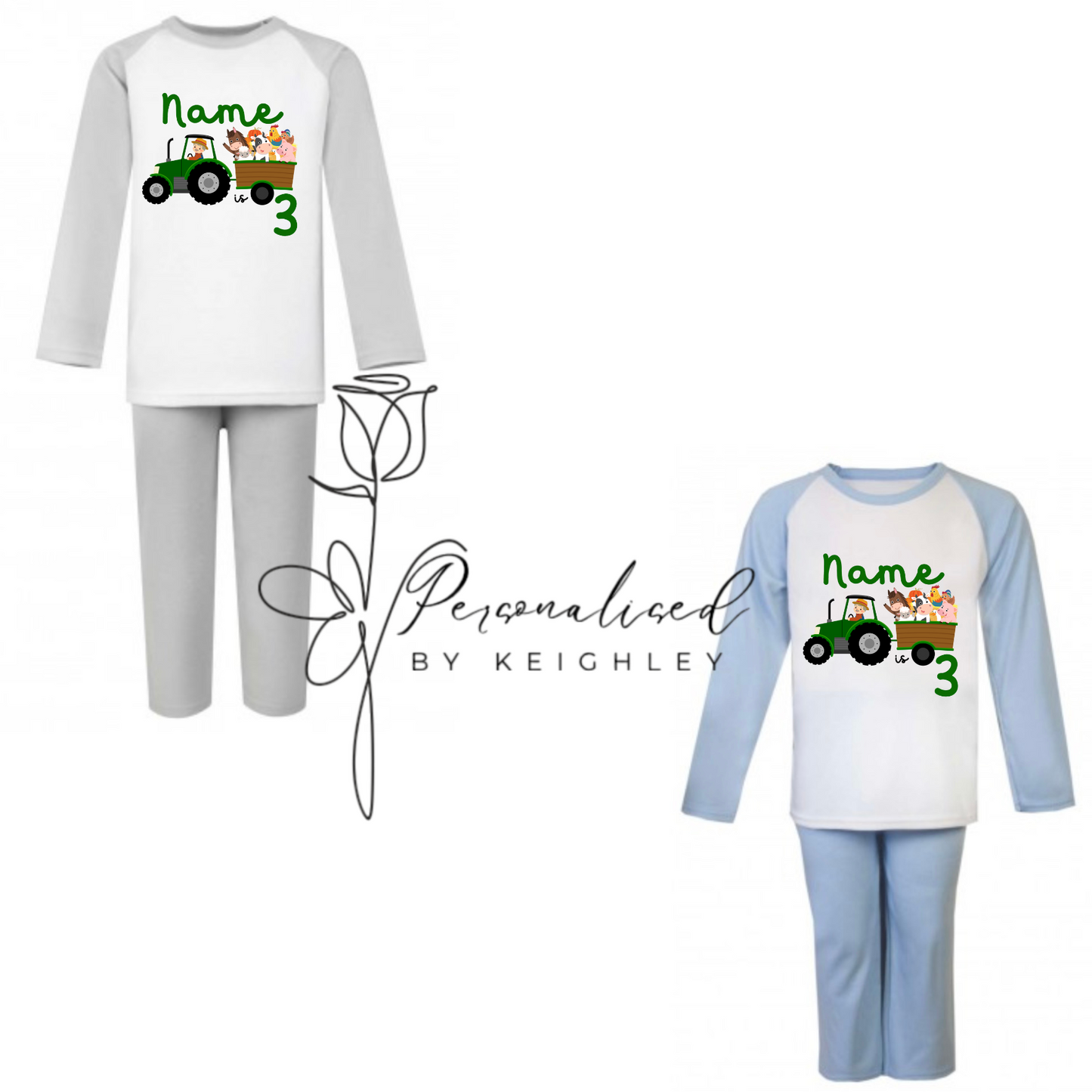 Personalised name pj’s tractor