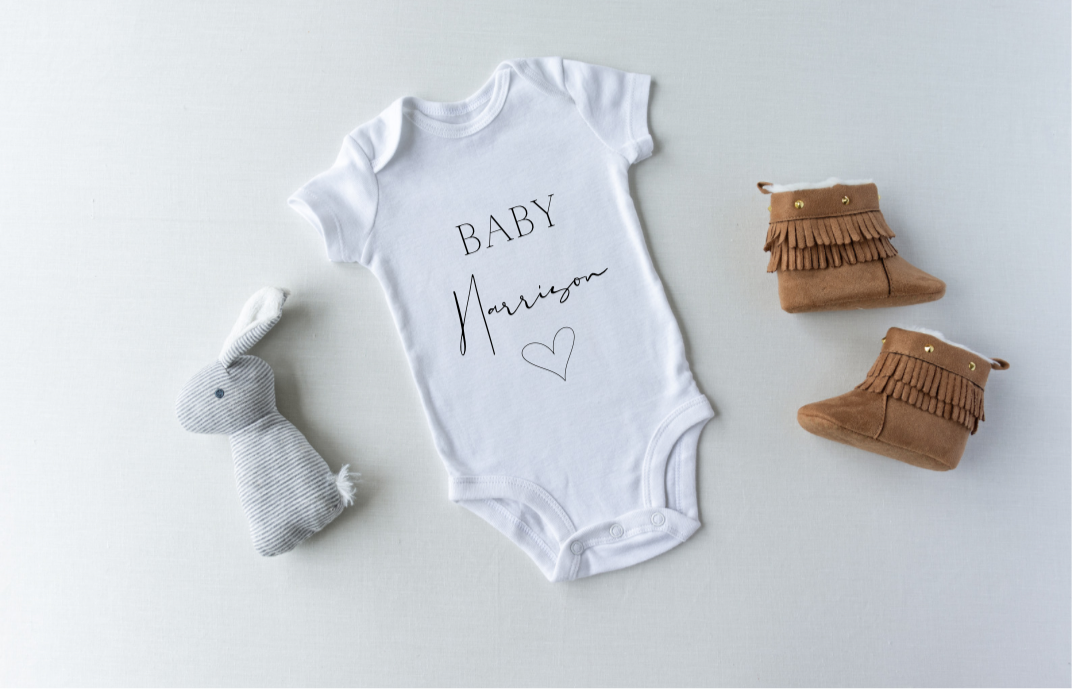 Personalised baby grow