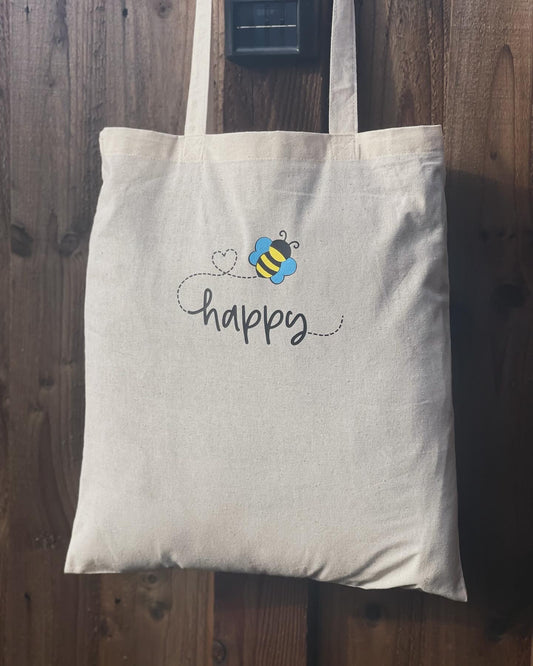 Bee Happy Tote Bag