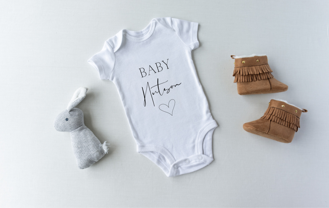 Personalised baby grow